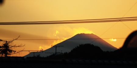 東京から見える富士山の写真